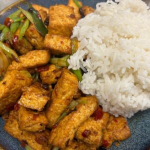 306 Hunan Chilli Tofu with Rice 辣豆腐饭