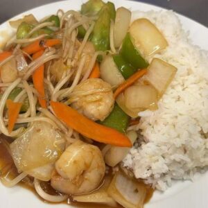 310 Prawn & Vegetables with Rice 虾菜饭