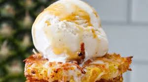 402 Pineapple Fritter with Ice Cream