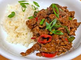 305 Hunan Chilli Beef with Rice
